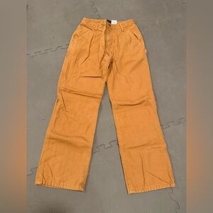 Flannel lined Carhartt boys Tan Pants